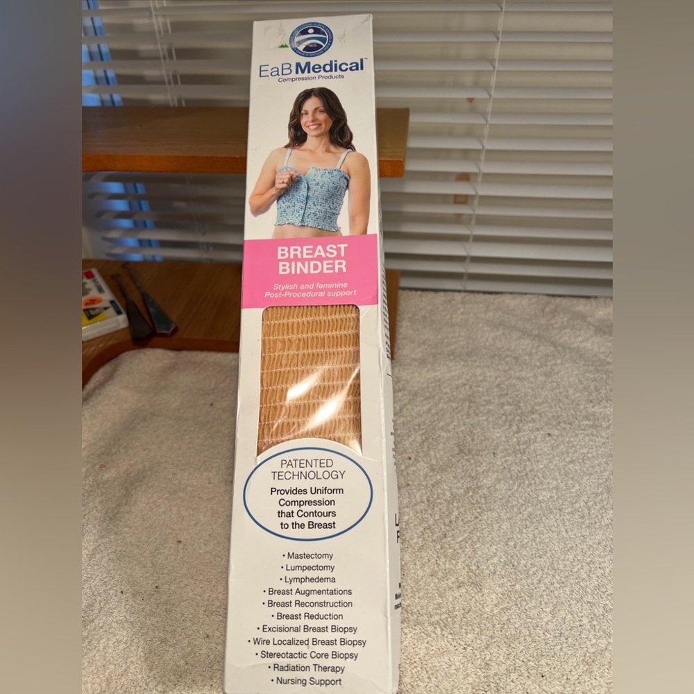 Expand Band EaB Medical Breast Chest Binder 2XL 45" 50" Beige Lined NEW